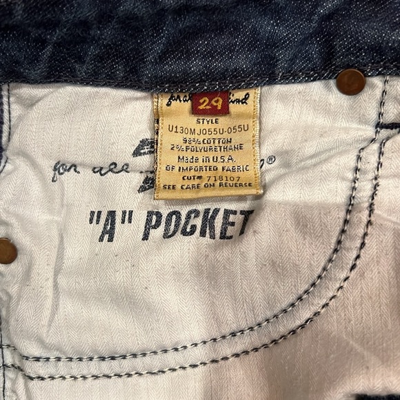 7for all mankind A pocket jeans size 29 - Picture 5 of 5